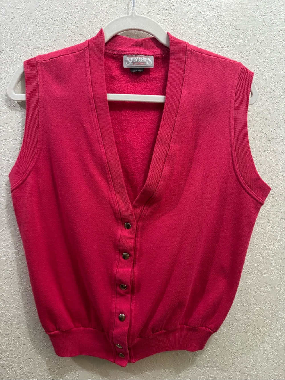 Tomboy Vintage Bright Pink Vest-M